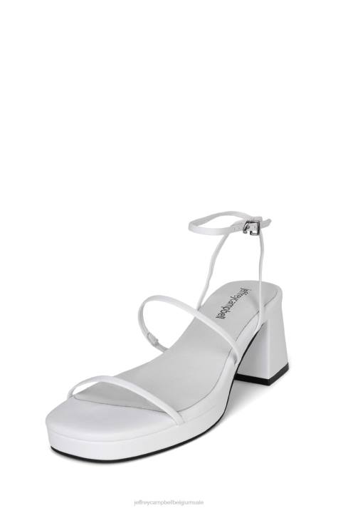 vrouwen Jeffrey Campbell orchidee wit V2LZ1479 sandaal met hak
