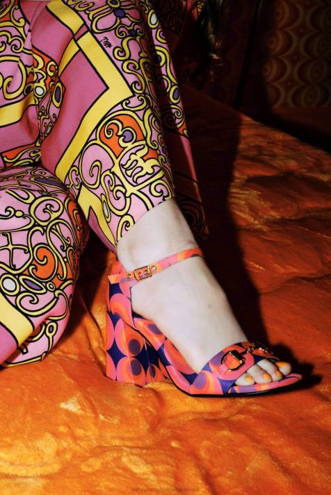 vrouwen Jeffrey Campbell popster-b rood blauw multi V2LZ1483 sandaal met hak