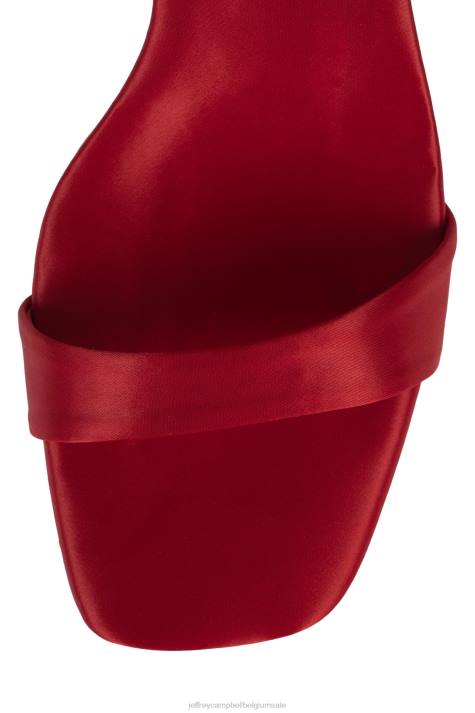 vrouwen Jeffrey Campbell rozena rood satijn multi V2LZ1424 sandaal met hak