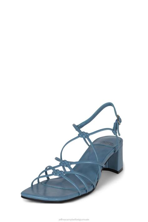 vrouwen Jeffrey Campbell socialiseren stoffig blauw V2LZ69 sandaal met hak