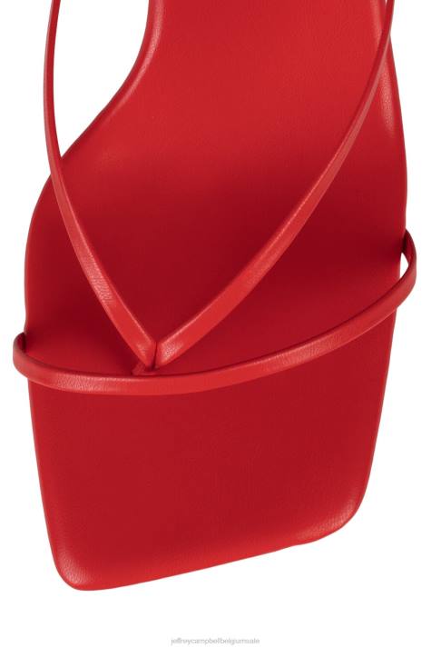 vrouwen Jeffrey Campbell stroom rood V2LZ1493 sandaal met hak