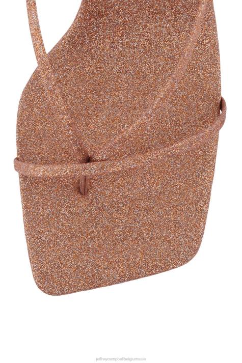 vrouwen Jeffrey Campbell stroom rosé gouden glitters V2LZ1553 sandaal met hak
