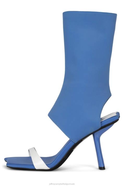 vrouwen Jeffrey Campbell struttin blauwe neopreen crème V2LZ76 sandaal met hak