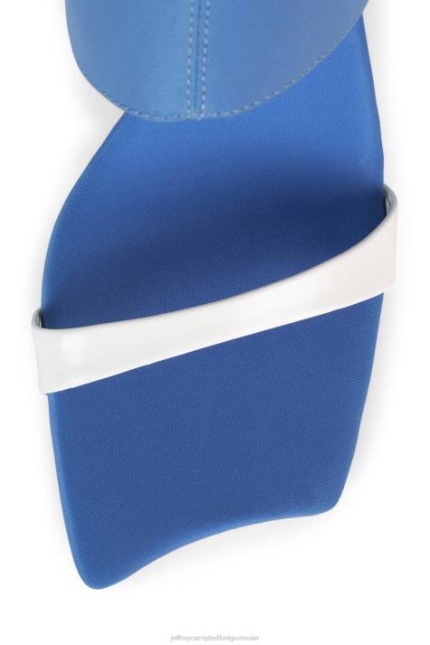vrouwen Jeffrey Campbell struttin blauwe neopreen crème V2LZ76 sandaal met hak