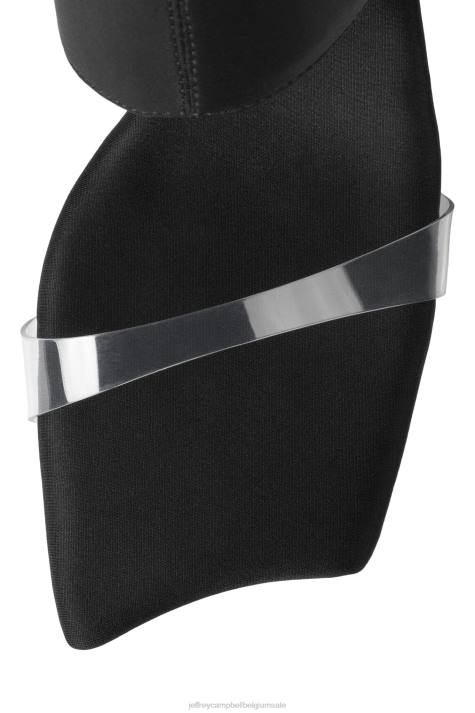 vrouwen Jeffrey Campbell struttin zwart neopreen helder V2LZ77 sandaal met hak