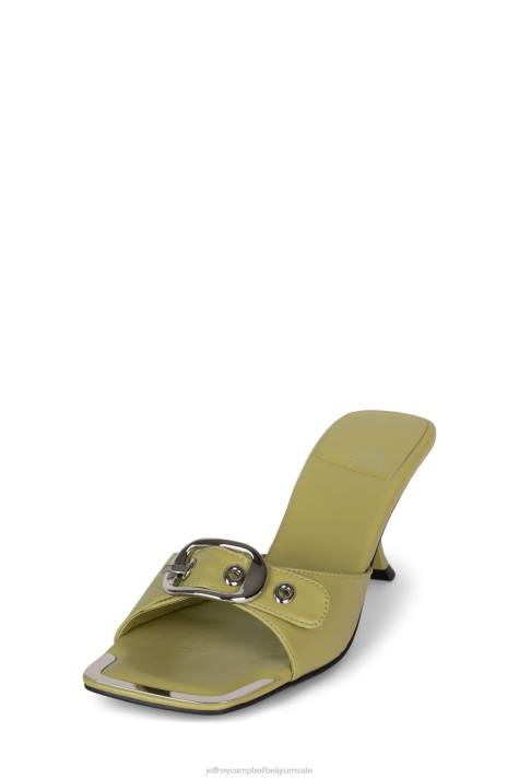 vrouwen Jeffrey Campbell vastmaken groen zilver V2LZ1488 sandaal met hak