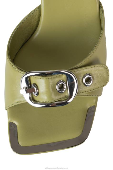 vrouwen Jeffrey Campbell vastmaken groen zilver V2LZ1488 sandaal met hak