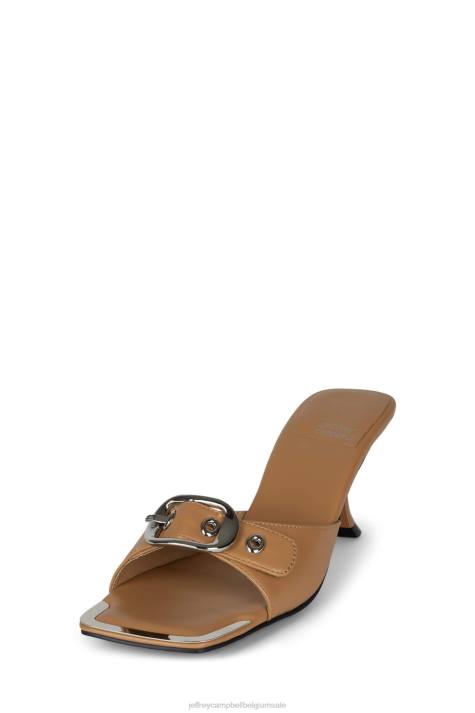 vrouwen Jeffrey Campbell vastmaken natuurlijk zilver V2LZ1489 sandaal met hak