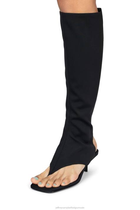vrouwen Jeffrey Campbell vertrouwen zwart neopreen V2LZ107 sandaal met hak