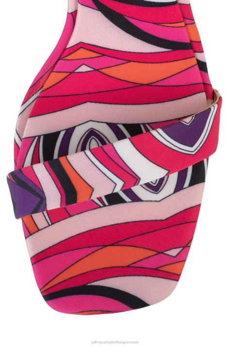 vrouwen Jeffrey Campbell wilde bloem roze multi V2LZ1427 sandaal met hak