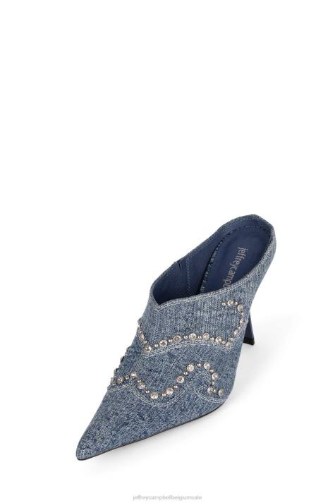 vrouwen Jeffrey Campbell berijd ze blauwe acid wash denim V2LZ267 de denim-reboot