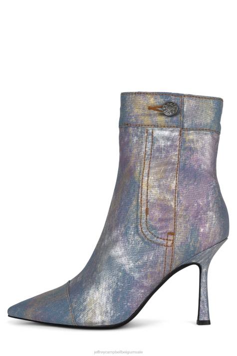 vrouwen Jeffrey Campbell eindig blue denim geel multi V2LZ281 de denim-reboot