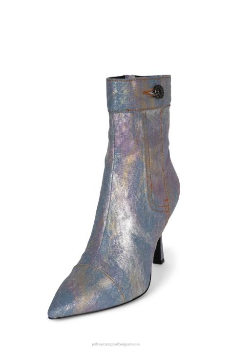 vrouwen Jeffrey Campbell eindig blue denim geel multi V2LZ281 de denim-reboot
