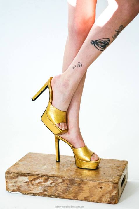 vrouwen Jeffrey Campbell gaan-glam rood metallic gekreukt V2LZ272 de denim-reboot