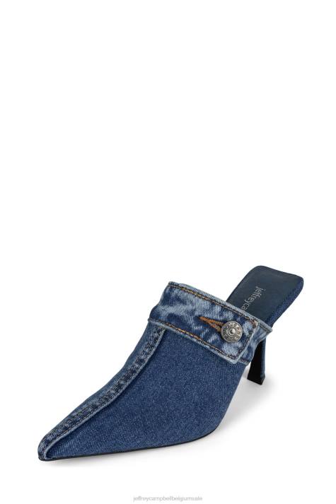 vrouwen Jeffrey Campbell genen blauw spijkerstof V2LZ265 de denim-reboot