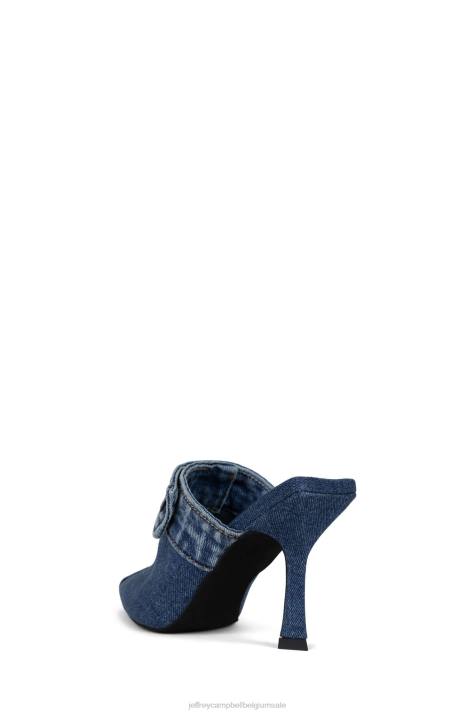 vrouwen Jeffrey Campbell genen blauw spijkerstof V2LZ265 de denim-reboot