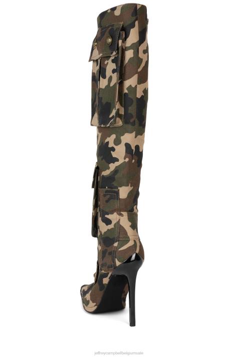 vrouwen Jeffrey Campbell gepot camouflage V2LZ287 de denim-reboot