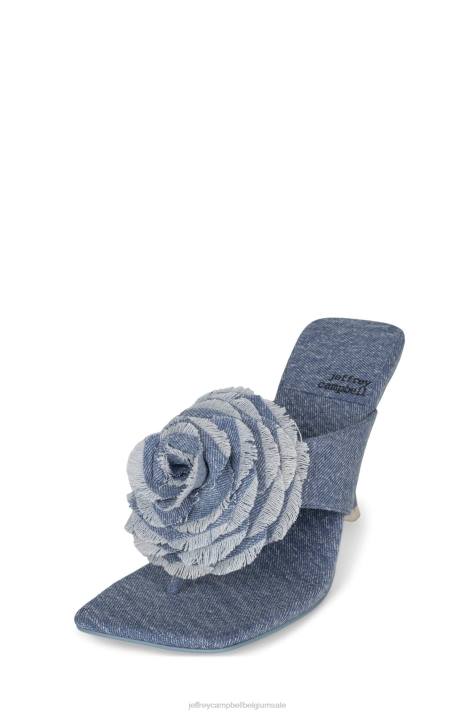 vrouwen Jeffrey Campbell maagdenpalm vervaagde blauwe denim V2LZ290 de denim-reboot