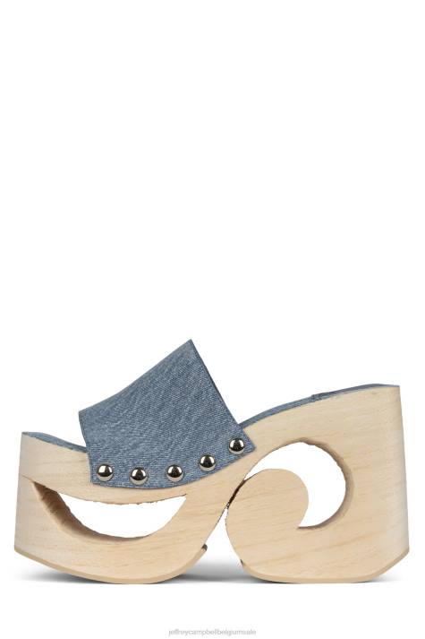 vrouwen Jeffrey Campbell symbolisch blauw spijkerstof V2LZ277 de denim-reboot