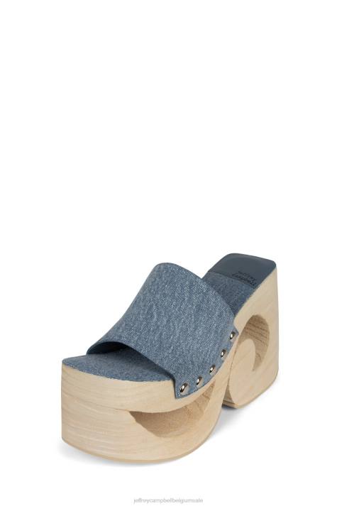 vrouwen Jeffrey Campbell symbolisch blauw spijkerstof V2LZ277 de denim-reboot