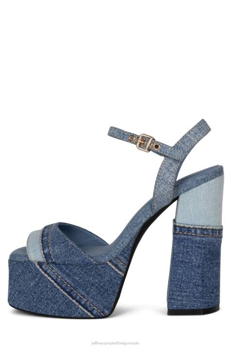 vrouwen Jeffrey Campbell vriendin blauwe denim combi V2LZ293 de denim-reboot