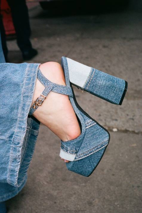 vrouwen Jeffrey Campbell vriendin blauwe denim combi V2LZ293 de denim-reboot