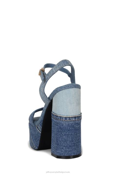 vrouwen Jeffrey Campbell vriendin blauwe denim combi V2LZ293 de denim-reboot