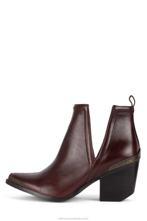 vrouwen Jeffrey Campbell Cromwell koffie V2LZ377 enkel laarzen