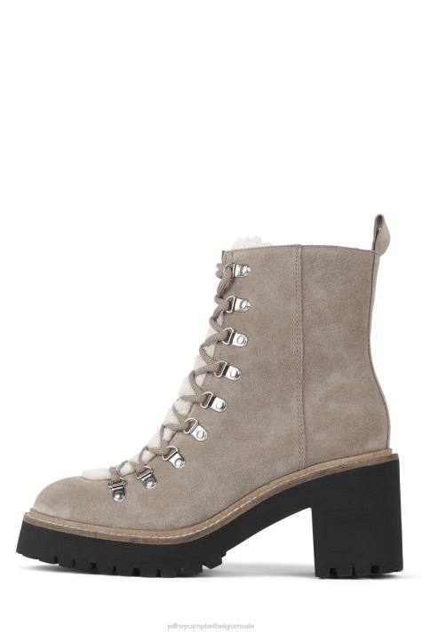 vrouwen Jeffrey Campbell Oh wat taupe suède V2LZ484 enkel laarzen