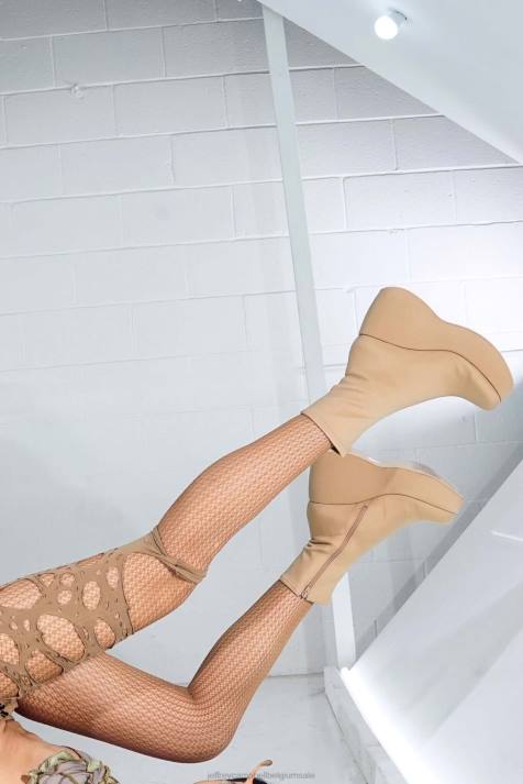 vrouwen Jeffrey Campbell alita-lo2 naakt neopreen V2LZ640 enkel laarzen