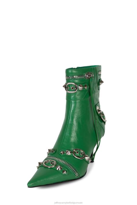 vrouwen Jeffrey Campbell alt-rock groen zilver V2LZ308 enkel laarzen