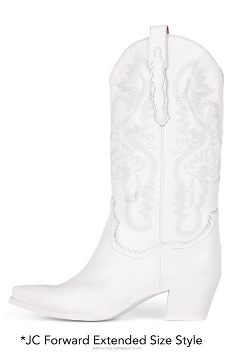 vrouwen Jeffrey Campbell amarillo wit V2LZ330 enkel laarzen