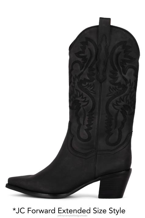 vrouwen Jeffrey Campbell amarillo zwart gewassen V2LZ331 enkel laarzen