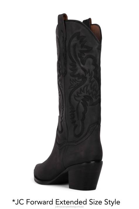 vrouwen Jeffrey Campbell amarillo zwart gewassen V2LZ331 enkel laarzen