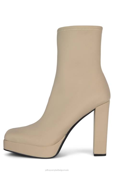 vrouwen Jeffrey Campbell arcadië beige neopreen V2LZ513 enkel laarzen