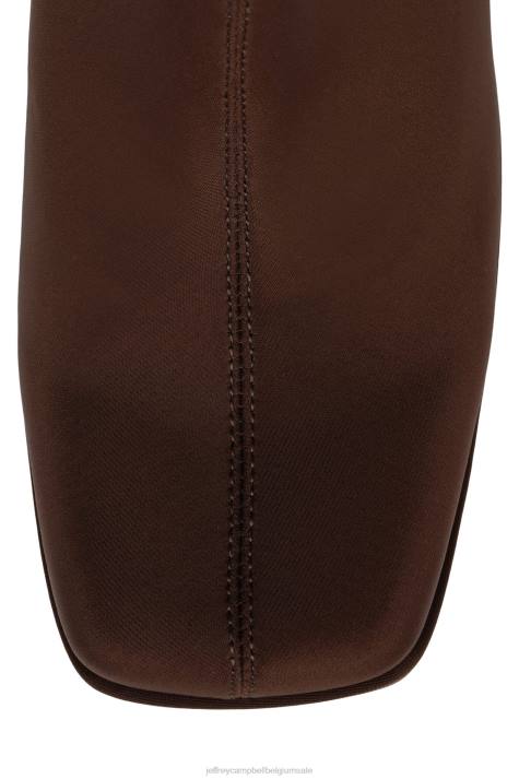 vrouwen Jeffrey Campbell arcadië bruin neopreen V2LZ512 enkel laarzen
