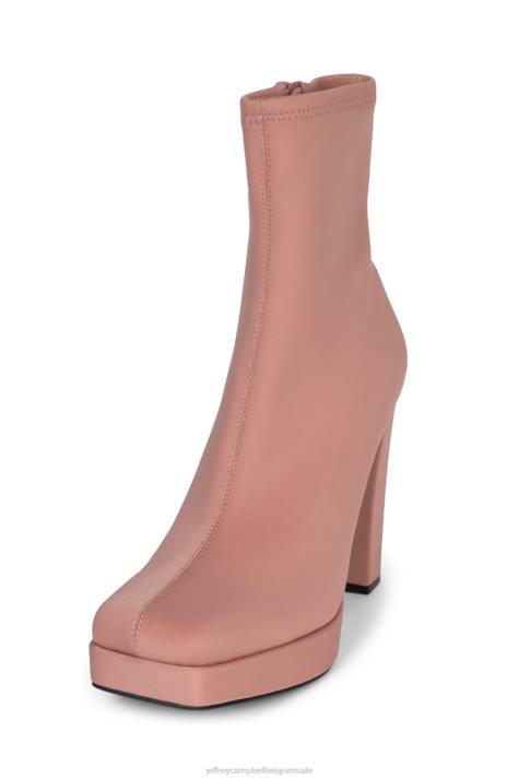 vrouwen Jeffrey Campbell arcadië stoffig roze neopreen V2LZ511 enkel laarzen