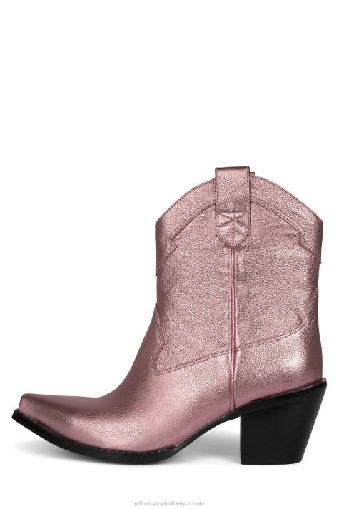 vrouwen Jeffrey Campbell boer-l2 roze metaal V2LZ396 enkel laarzen