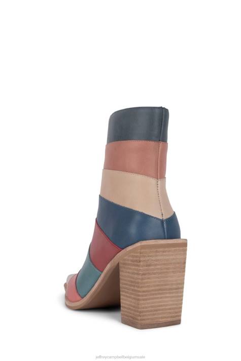 vrouwen Jeffrey Campbell calimitylc beige helder multi V2LZ582 enkel laarzen