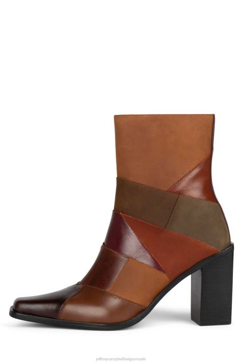 vrouwen Jeffrey Campbell calimitylp bruin multi V2LZ422 enkel laarzen