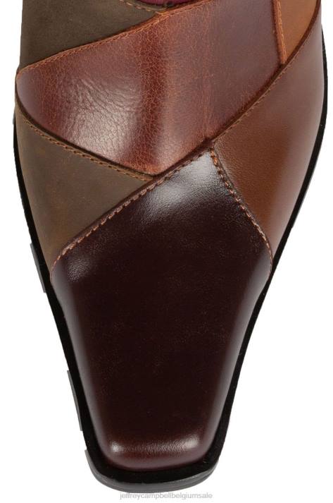 vrouwen Jeffrey Campbell calimitylp bruin multi V2LZ422 enkel laarzen