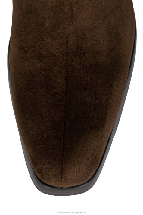 vrouwen Jeffrey Campbell claudio bruin suède V2LZ536 enkel laarzen