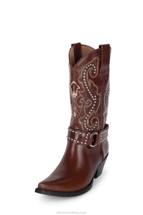 vrouwen Jeffrey Campbell de-kid-h bruinen V2LZ474 enkel laarzen