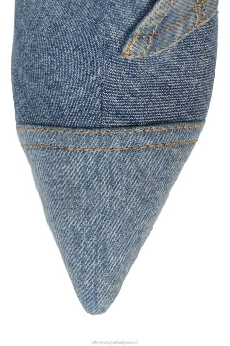vrouwen Jeffrey Campbell denimachtig blauw denim multi V2LZ296 enkel laarzen