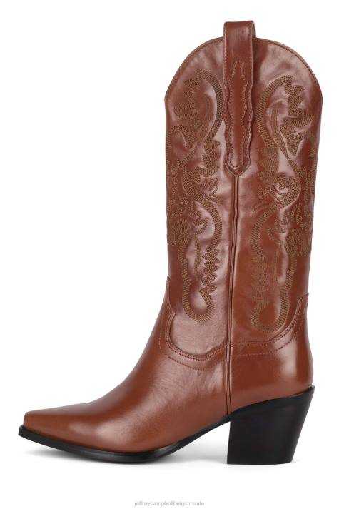 vrouwen Jeffrey Campbell dolk cognac V2LZ649 enkel laarzen