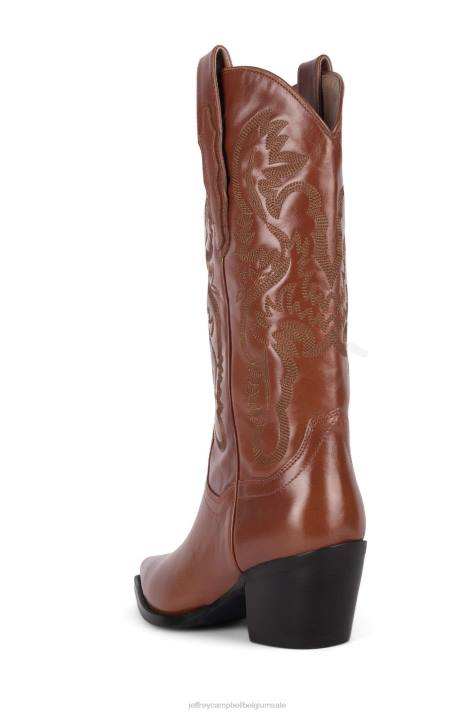 vrouwen Jeffrey Campbell dolk cognac V2LZ649 enkel laarzen