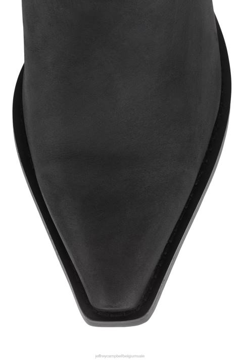 vrouwen Jeffrey Campbell dolk zwart gewassen V2LZ334 enkel laarzen