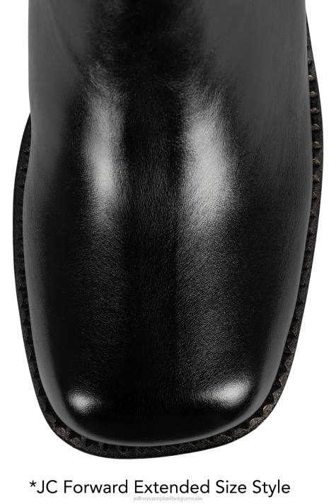 vrouwen Jeffrey Campbell drum-bas zwartbruine Poolse stapel V2LZ615 enkel laarzen