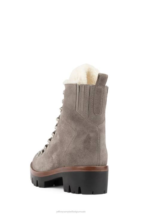 vrouwen Jeffrey Campbell duiker taupe suède ivoor V2LZ365 enkel laarzen