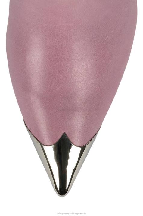 vrouwen Jeffrey Campbell el-paso-f paars cb wit zwart haar V2LZ348 enkel laarzen